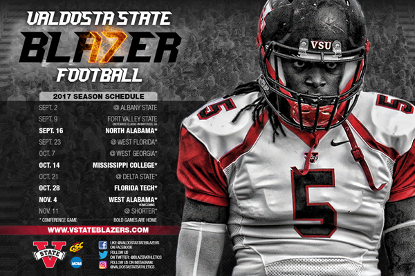 Valdosta State Football Schedule 2022 Valdosta State Announces 2017 Football Schedule