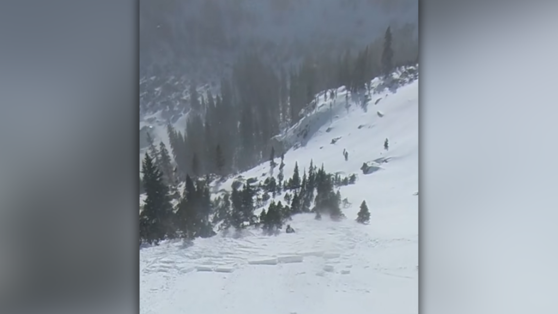 Skier and snowboarder caught in avalanche in Rocky Mountain