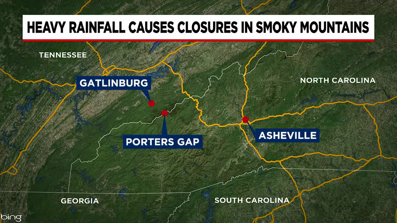 Great Smoky Mountains National Park temporarily closes areas due to flooding
