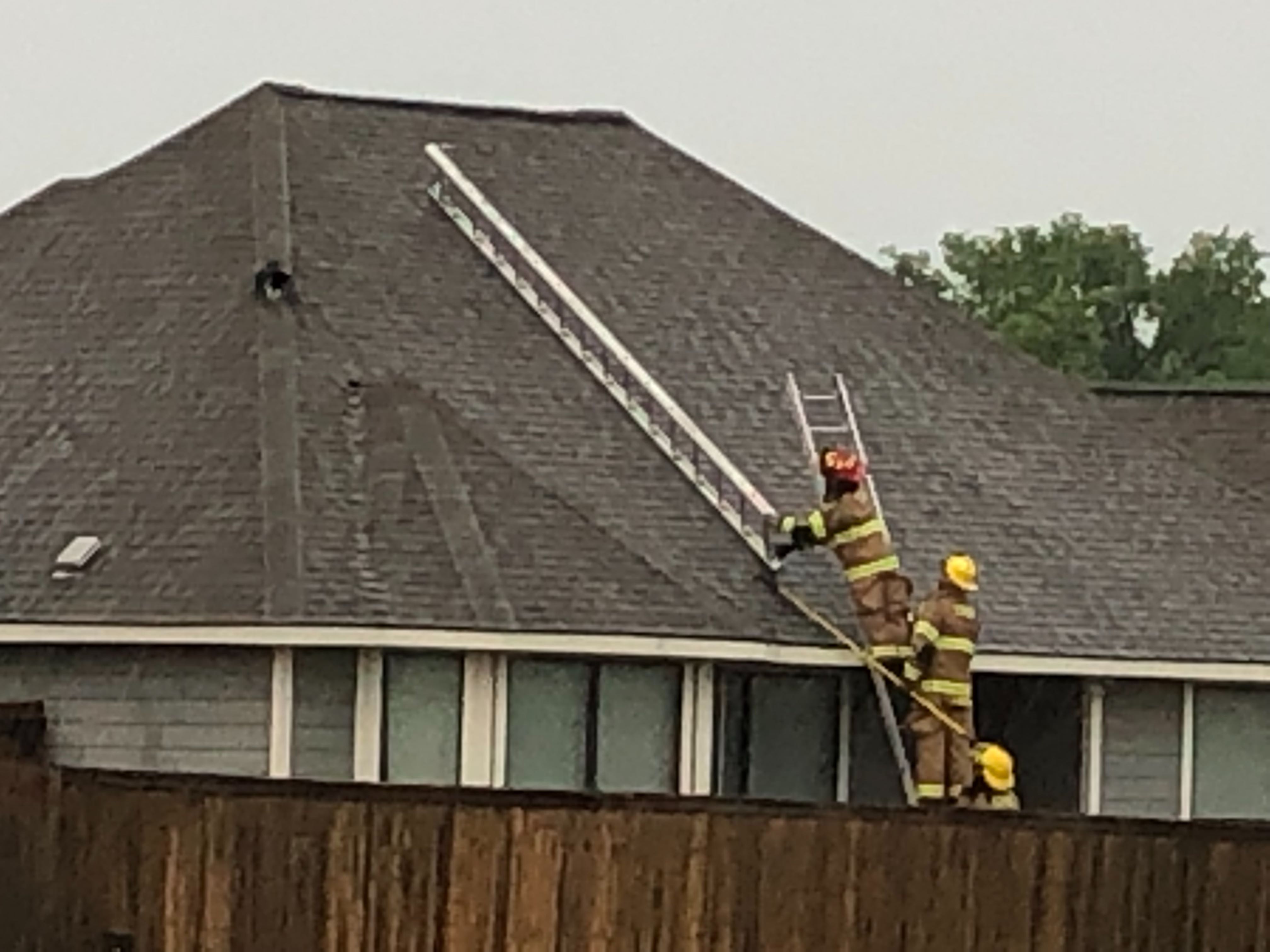 Lightning strike causes fire at College Station home