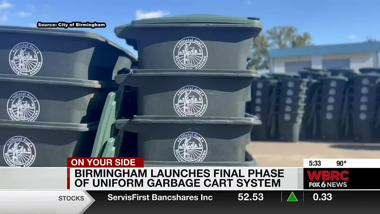 The City of Birmingham has approved a new uniform trash bin system « The  Official Website for the City of Birmingham, Alabama