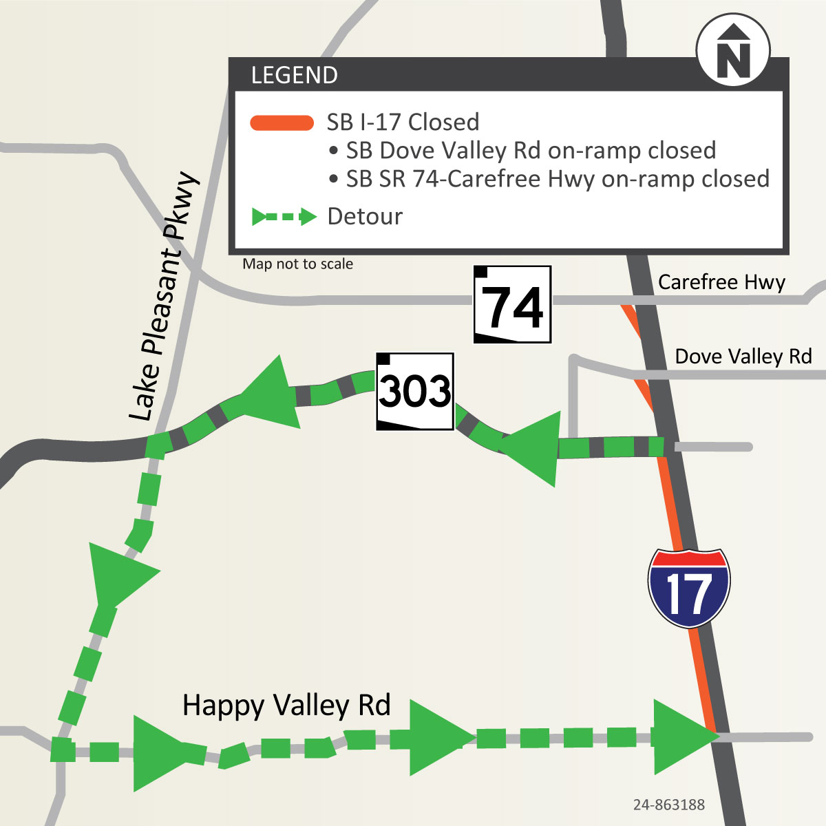 ADOT: I-17 in north Phoenix will be partially closed