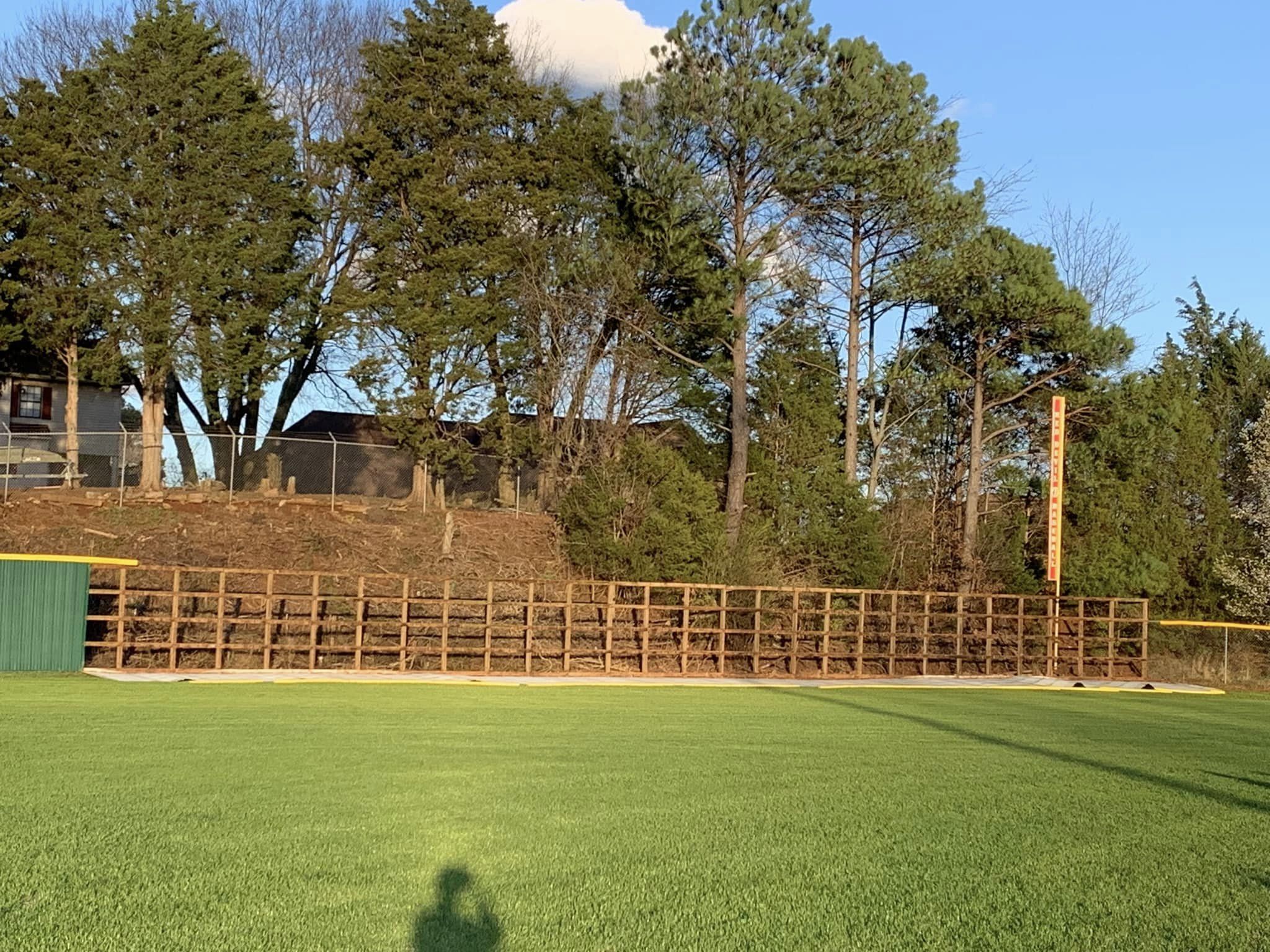 Call all baseball dads' | Halls High School baseball fence down