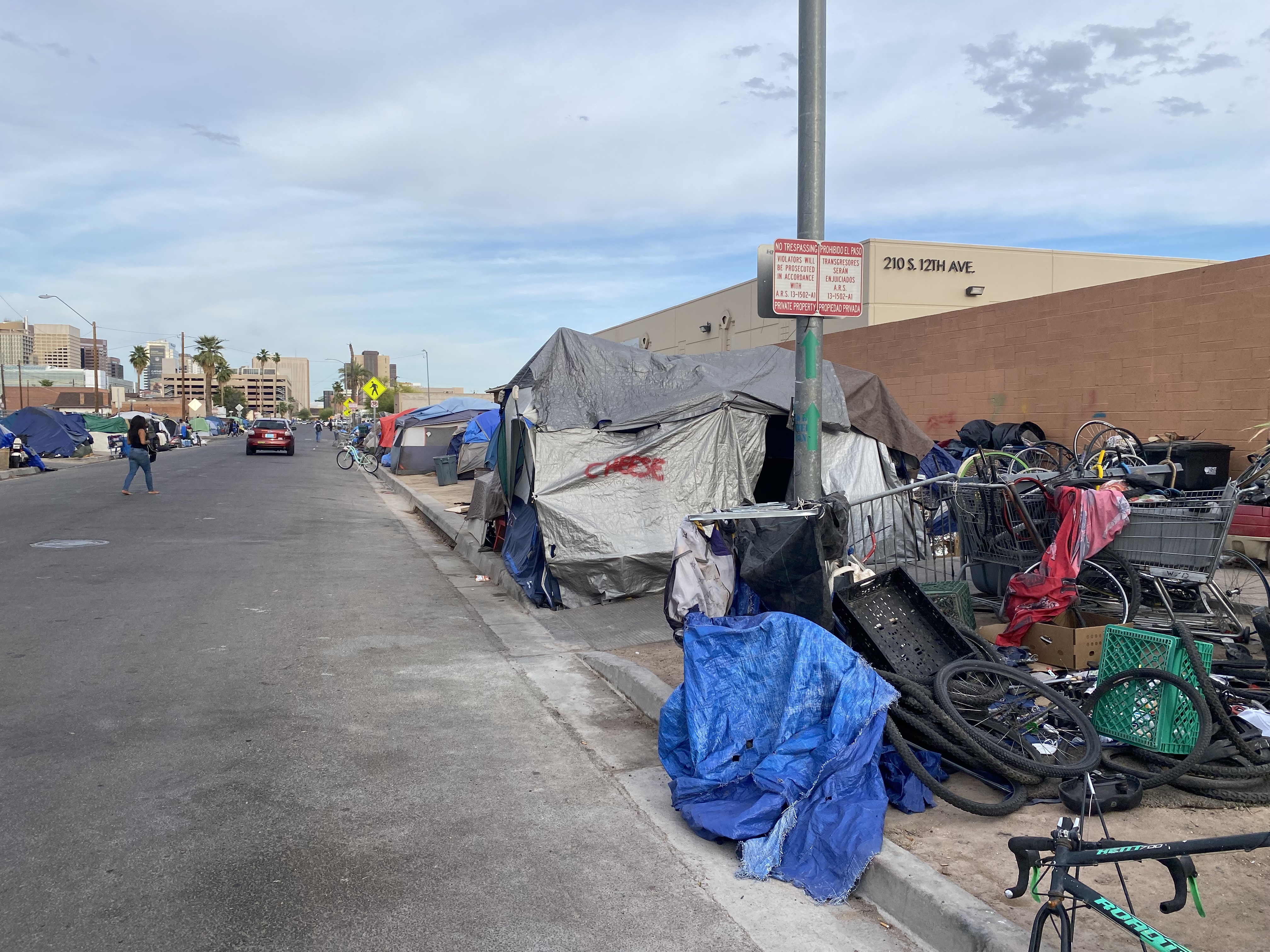 Er det mye hjemløse i Phoenix?