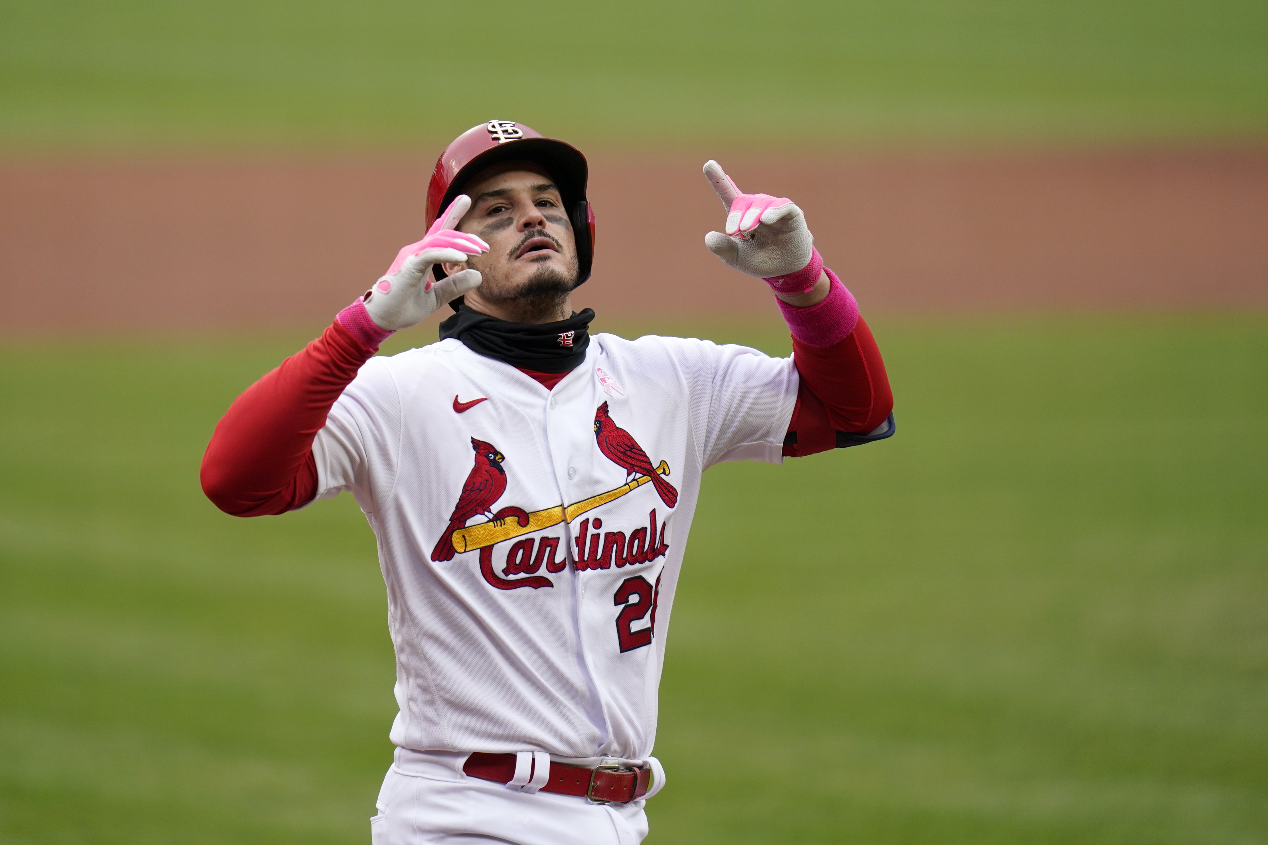 Yadier Molina rocking all pink for - St. Louis Cardinals