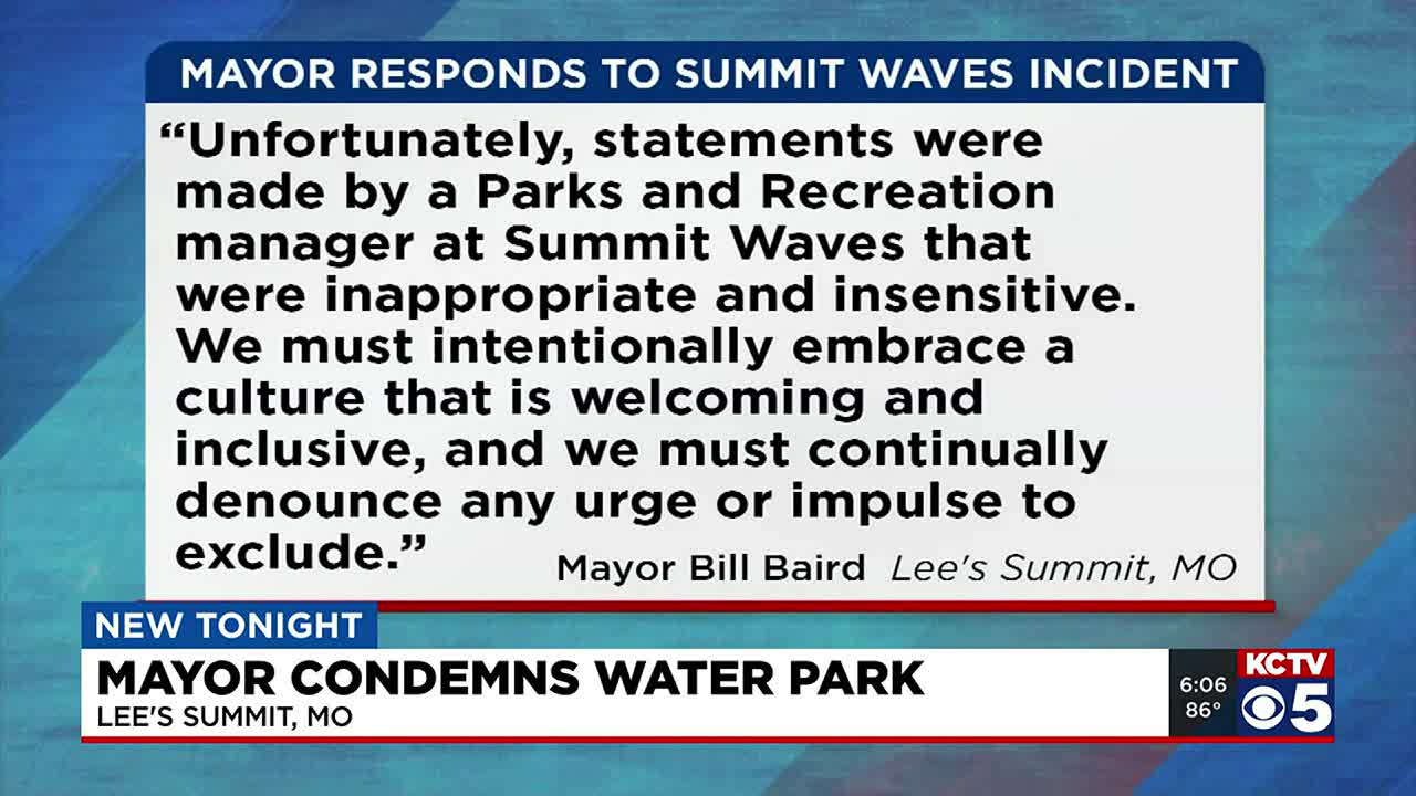 Lee's Summit mayor responds following cancellation at water park