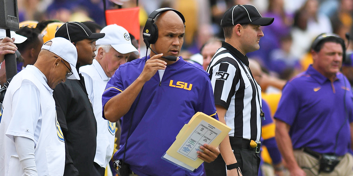 Ed Orgeron Visits Baylor To Watch Son Who Looks Just Like Him