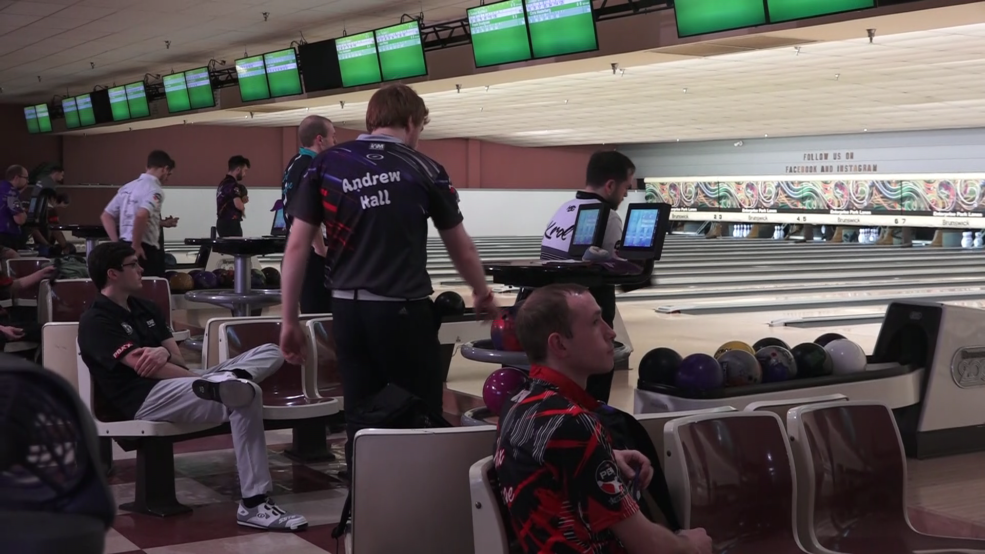Professional Bowlers compete in the Springfield Classic for a national title