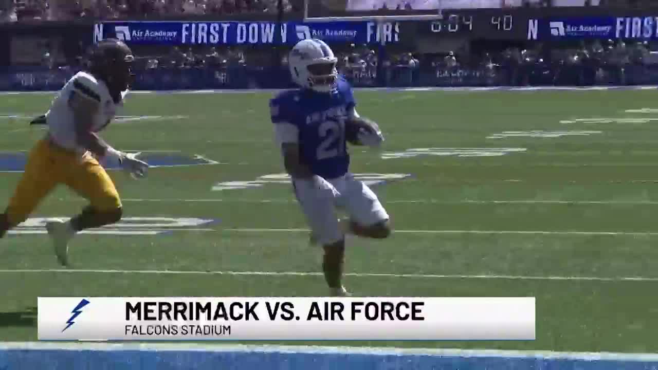 Air Force Football gets season opening win over Merrimack 21-6