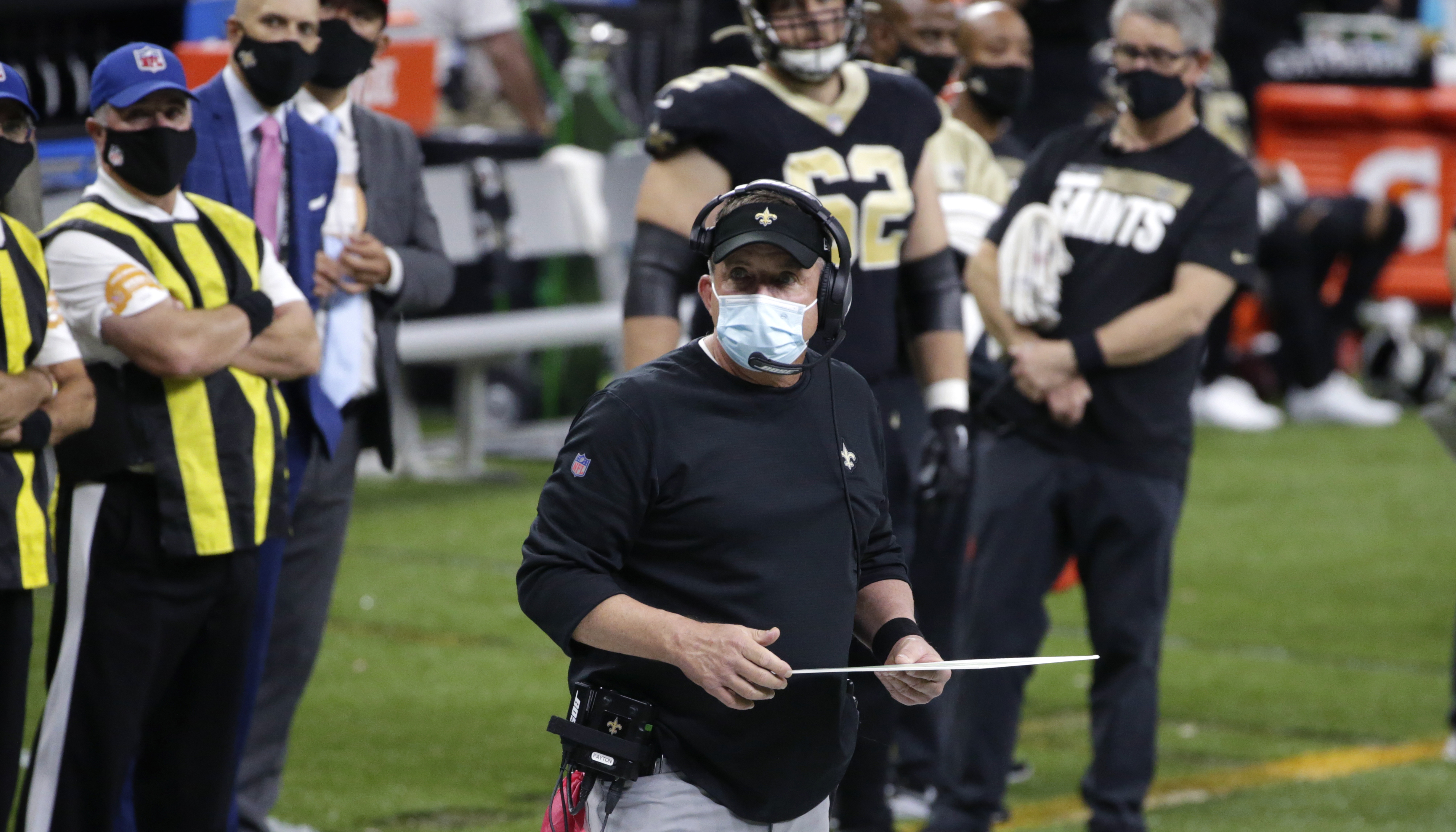 Saints coach Sean Payton declared out vs. Buccaneers after testing positive  for COVID-19 