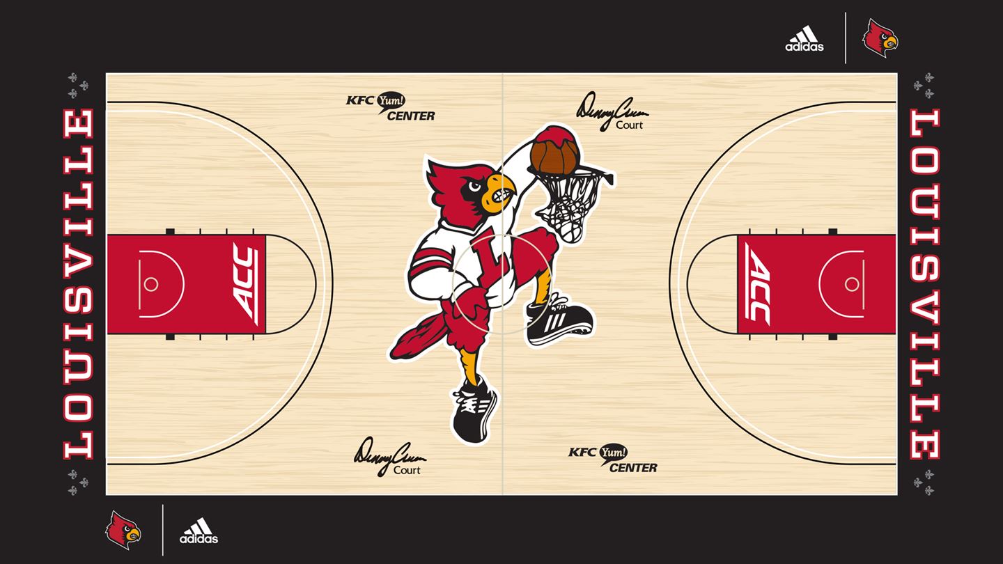 Men's adidas Black Louisville Cardinals On Court Basketball