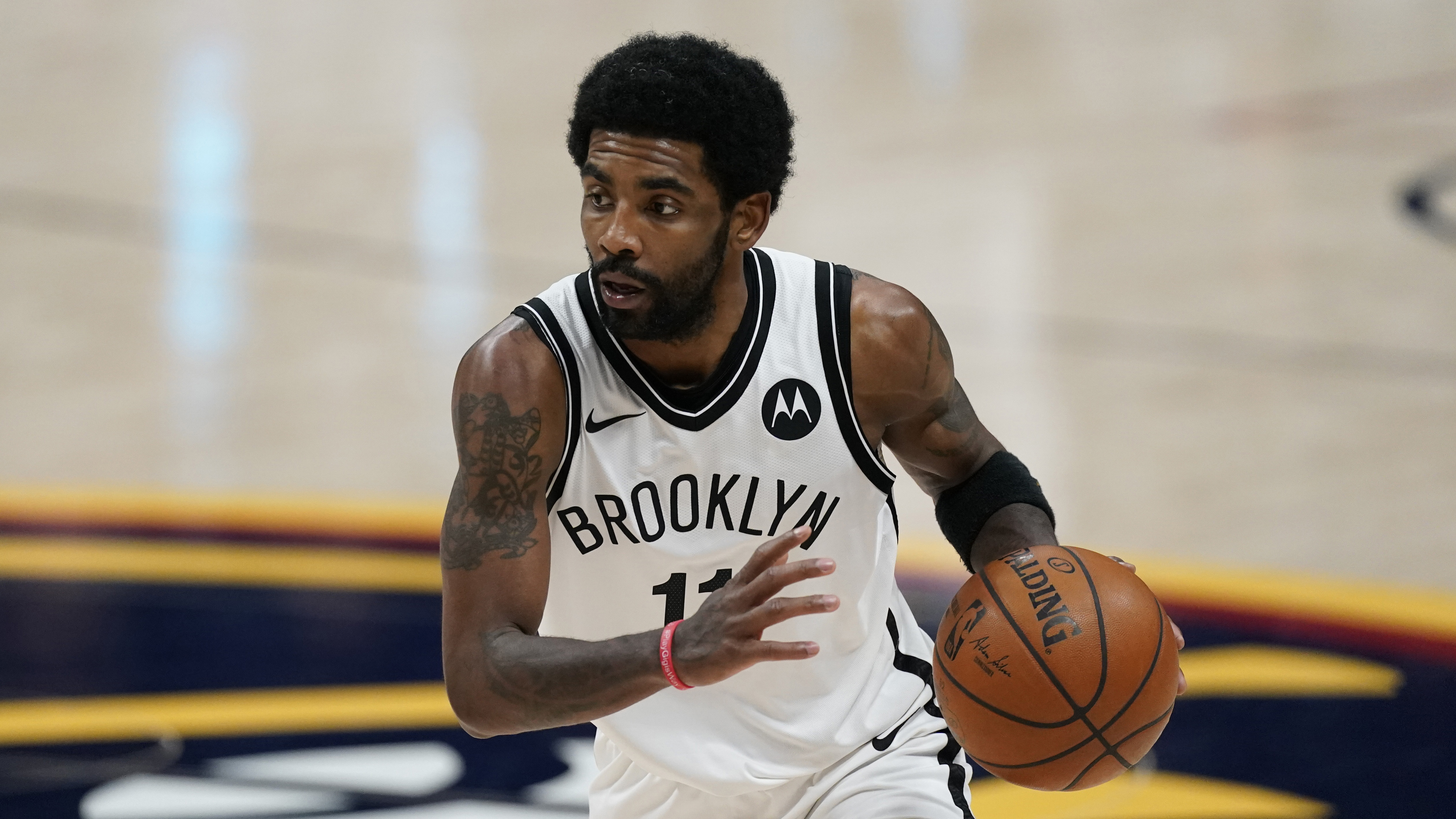 Nets GM Sean Marks: Kyrie Irving won't practice, play until fully