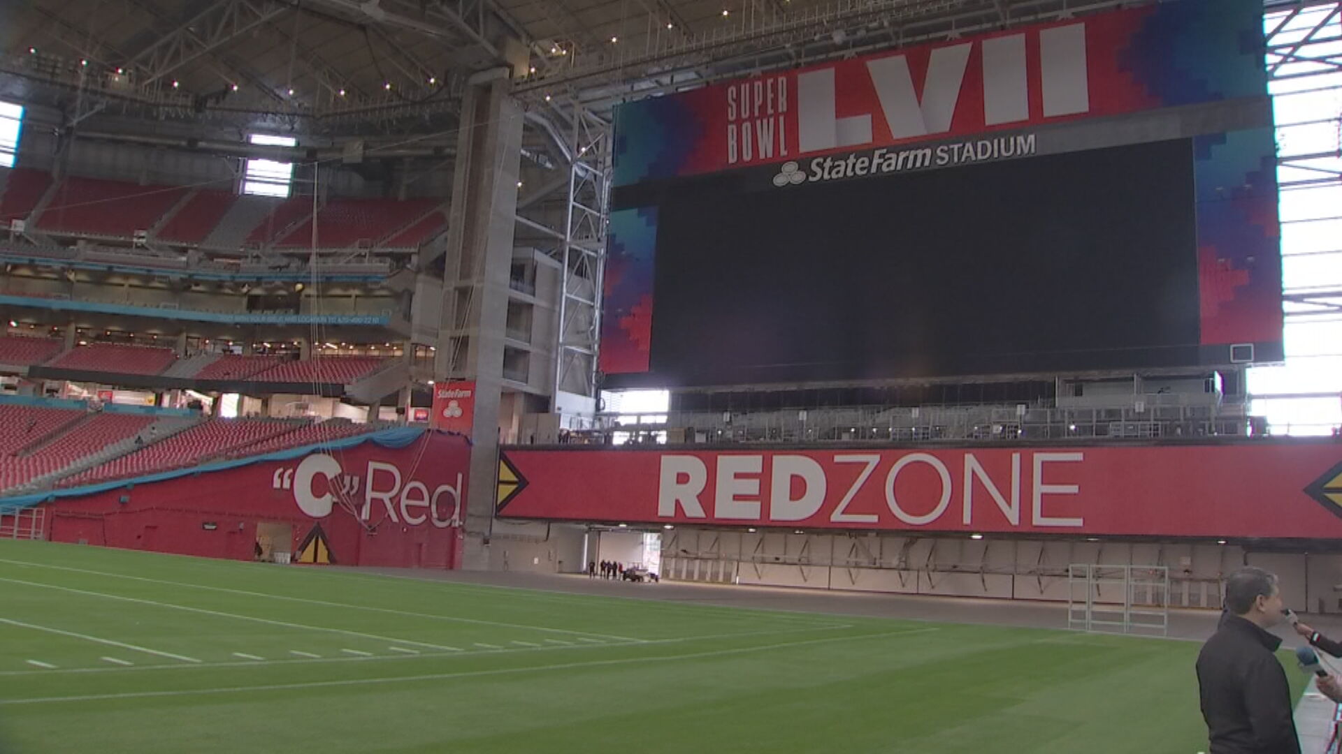 State Farm Stadium preps field for Super Bowl LVII