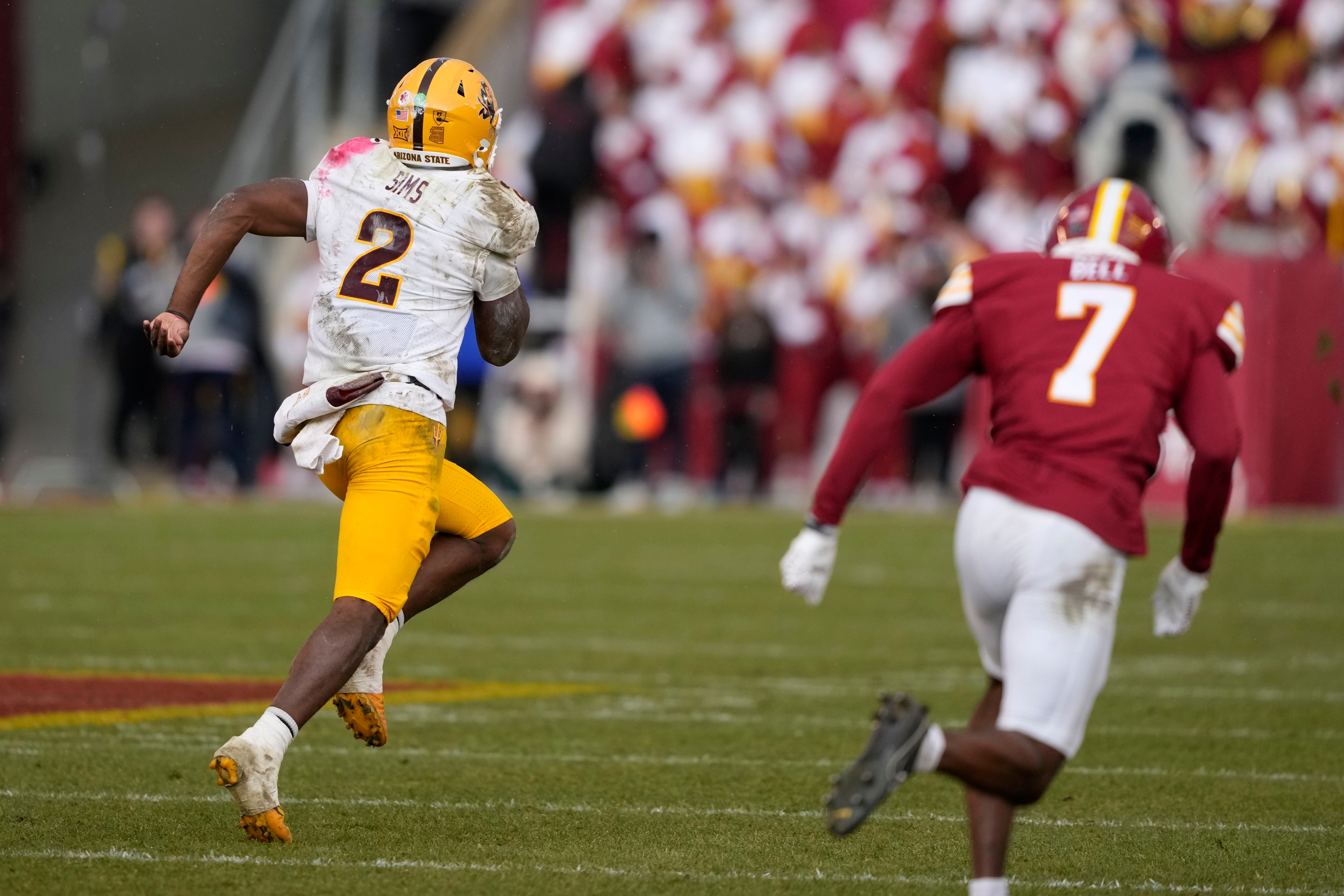 Sims sets Arizona State QB rushing record with 228 yards in 24-19