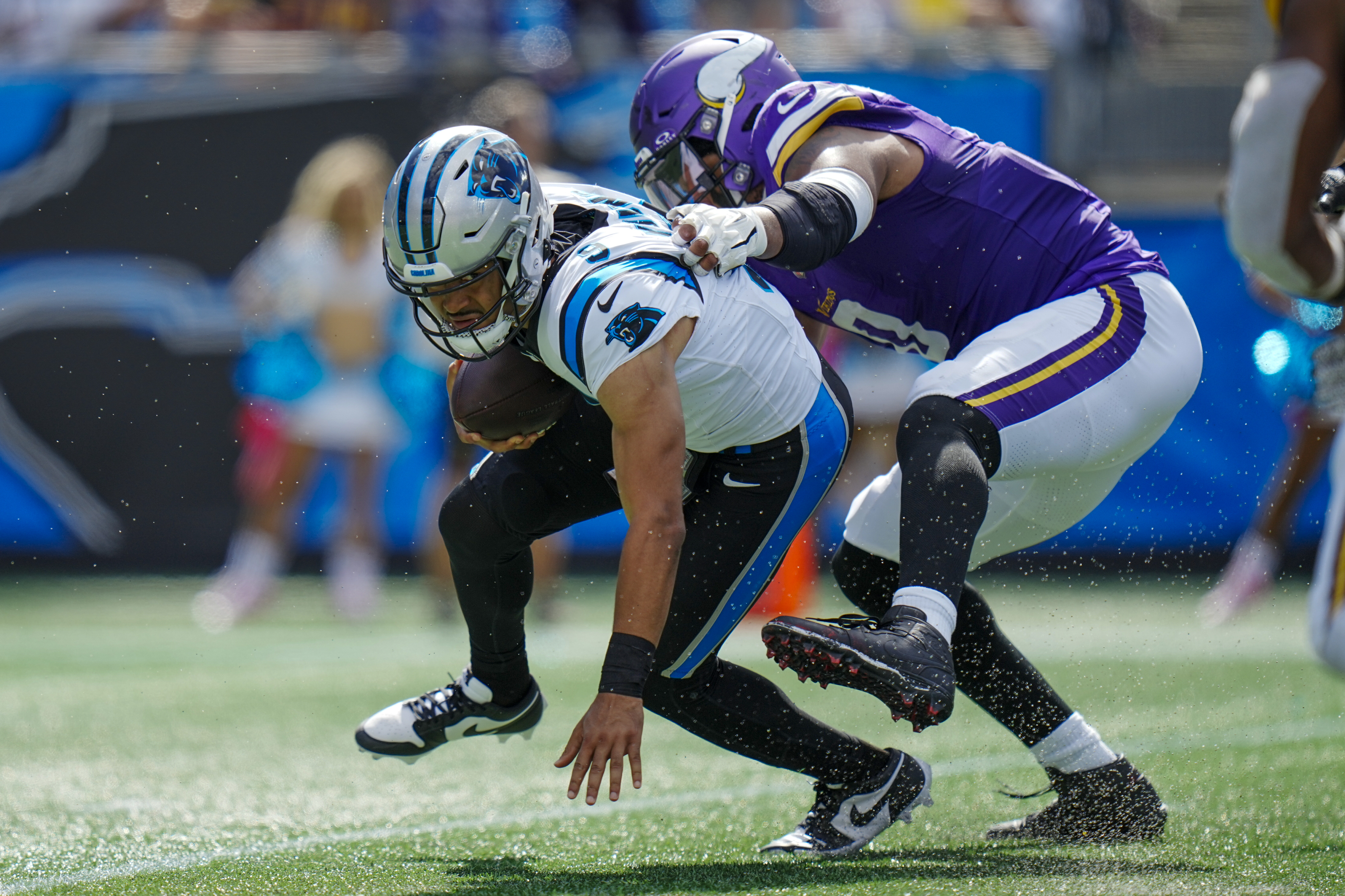 Panthers veteran LB Shaq Thompson carted off vs. Saints with ankle injury