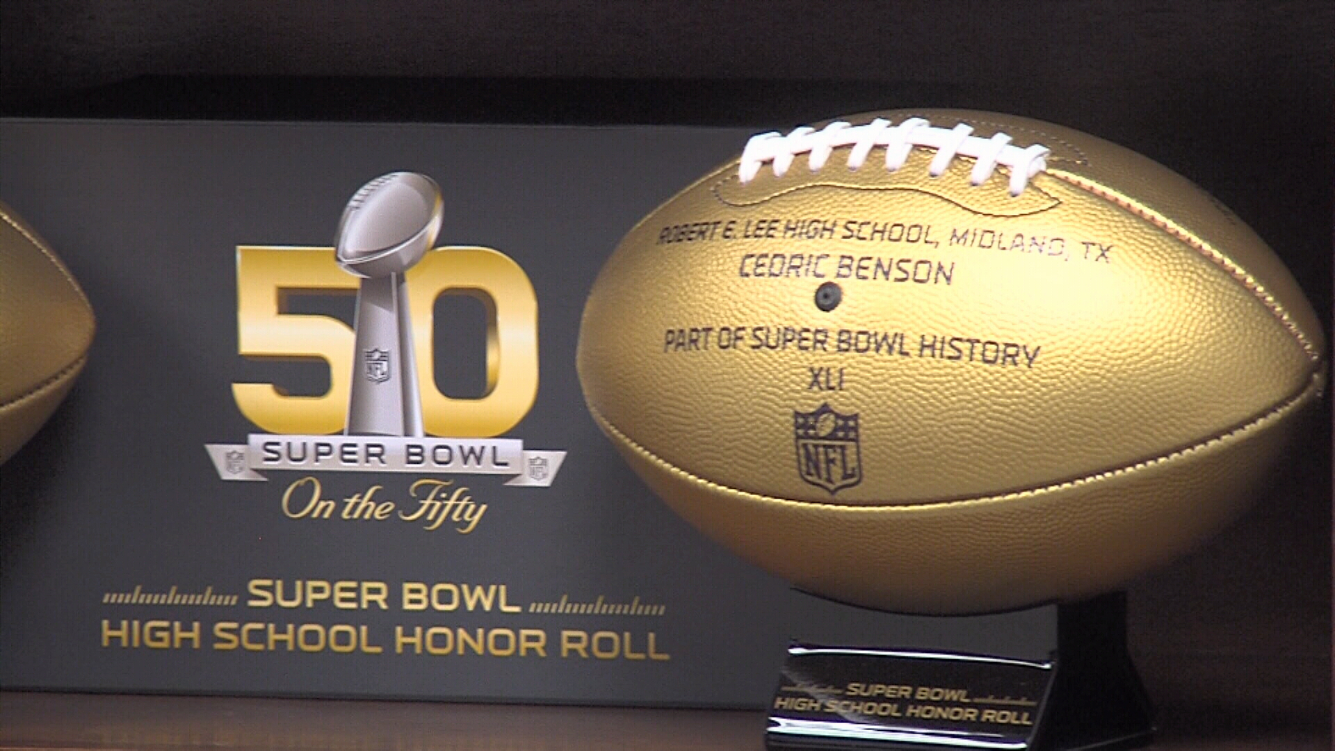 NFL Sends Gold Footballs to Midland Lee, Odessa High School