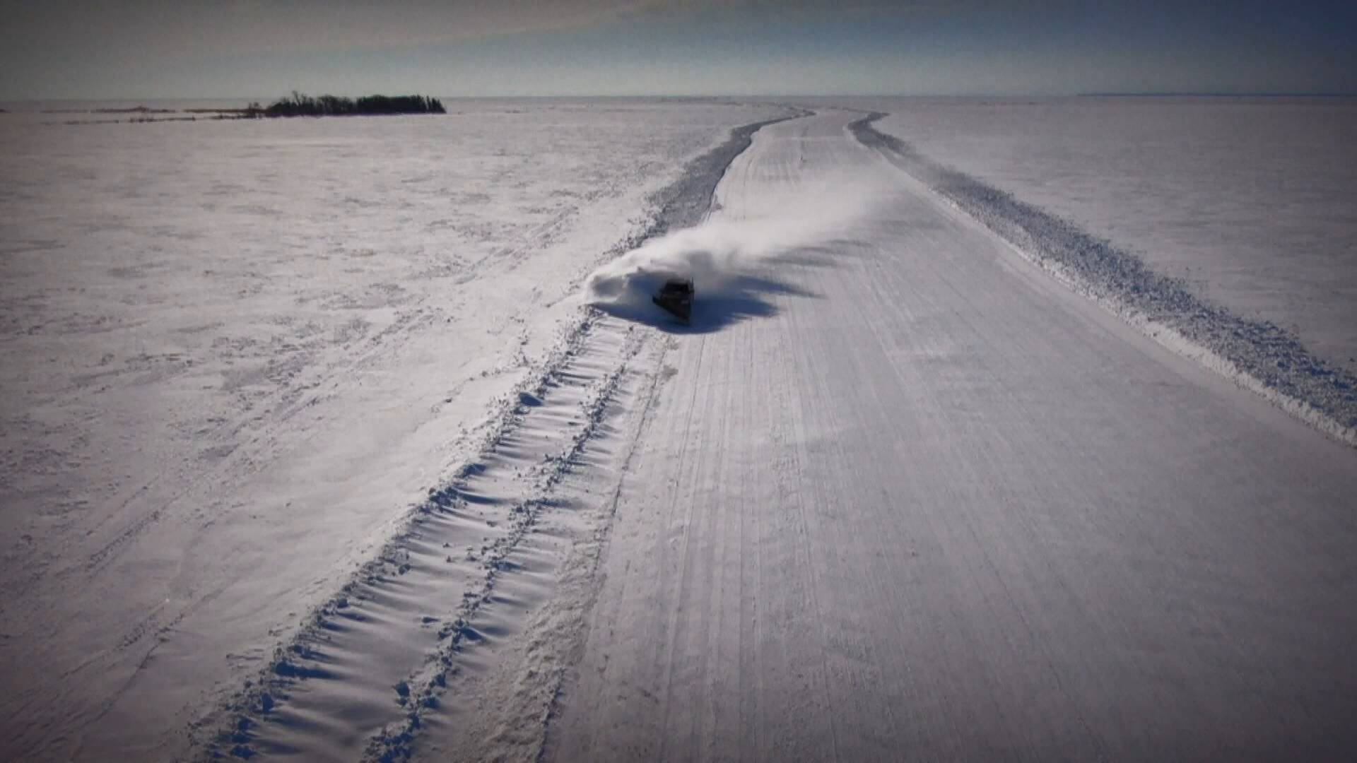 Ice road on large northern Minnesota lake opens for 2nd year