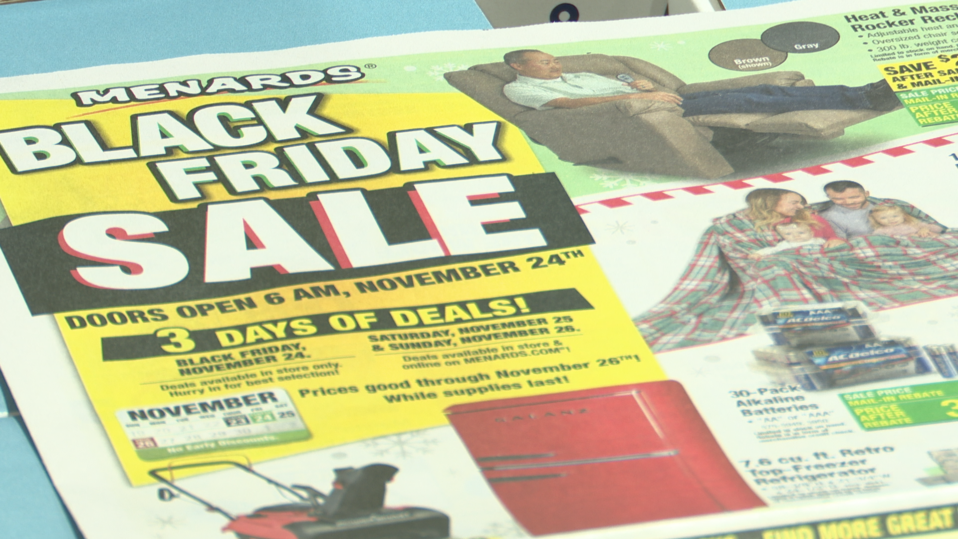 Shoppers line up for Black Friday deals at Menards in Wausau