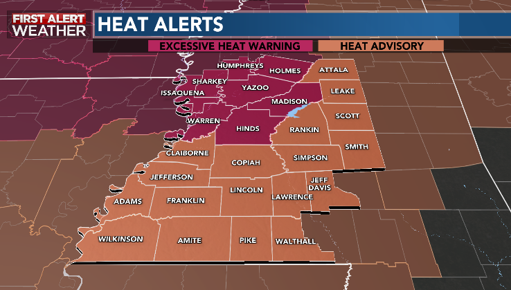 Red Flag Warning, Wind Advisory and Excessive Heat Warning