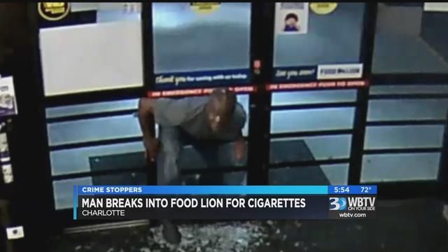 Man breaks into Food Lion for cigarettes