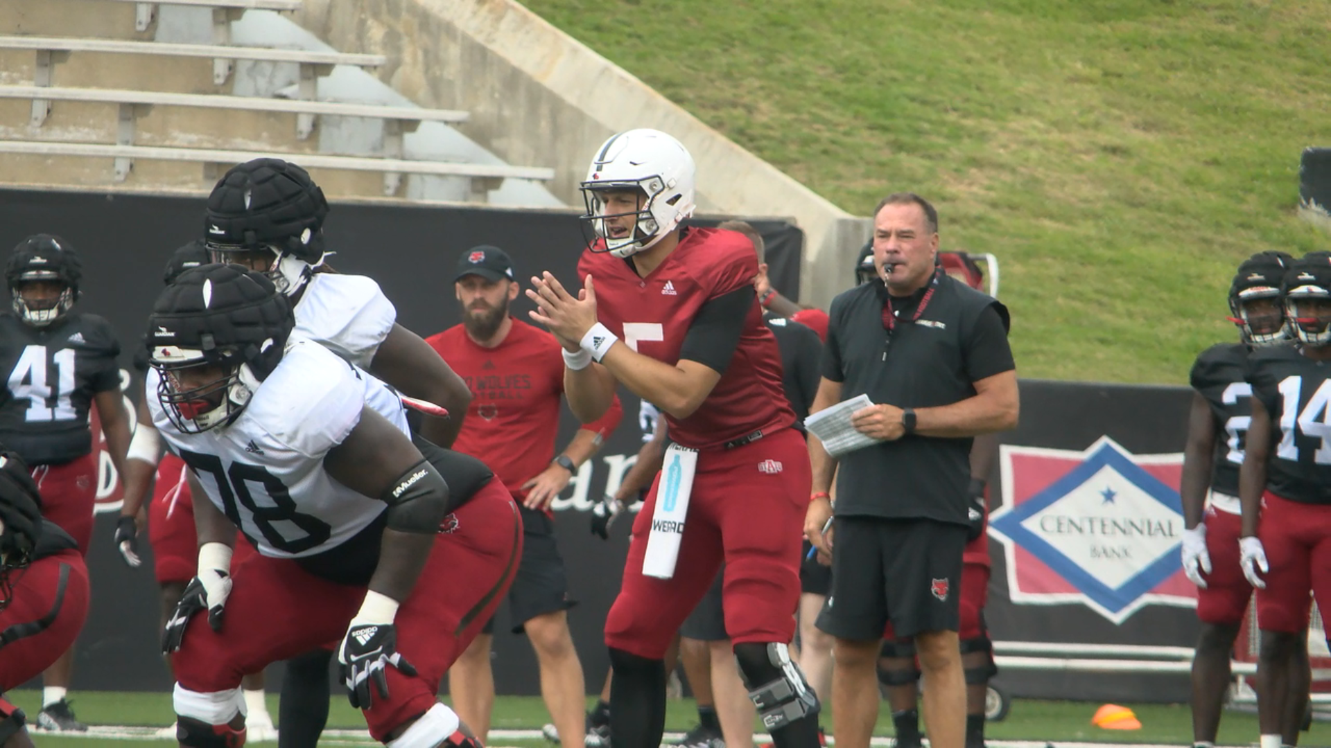 Utah State Football Holds Third Practice of Fall Camp Sunday