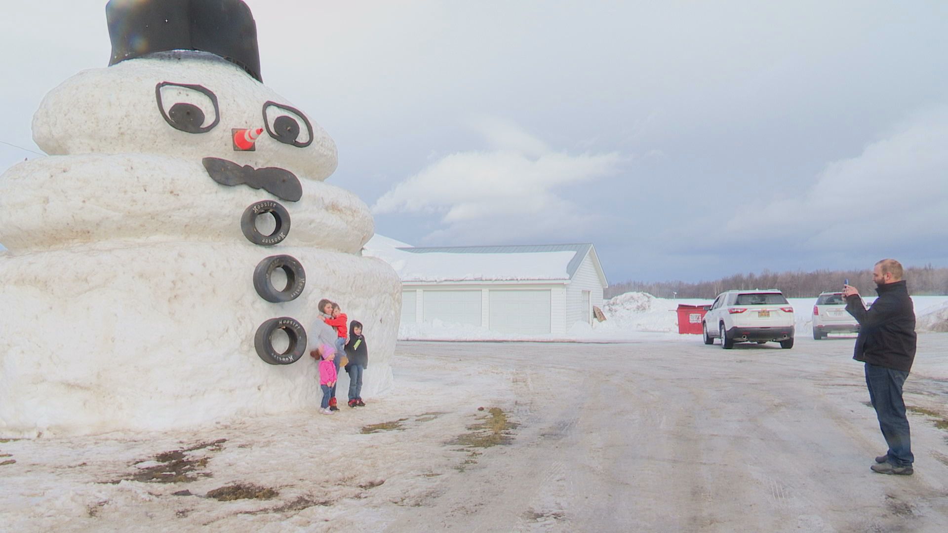 He's big and he's back! Humongous snowman a sight to see in Champion