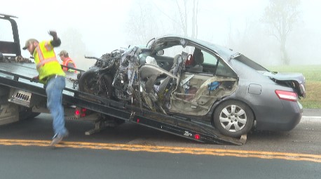 Starkey Road crash leaves 1 dead, 1 seriously injured and car