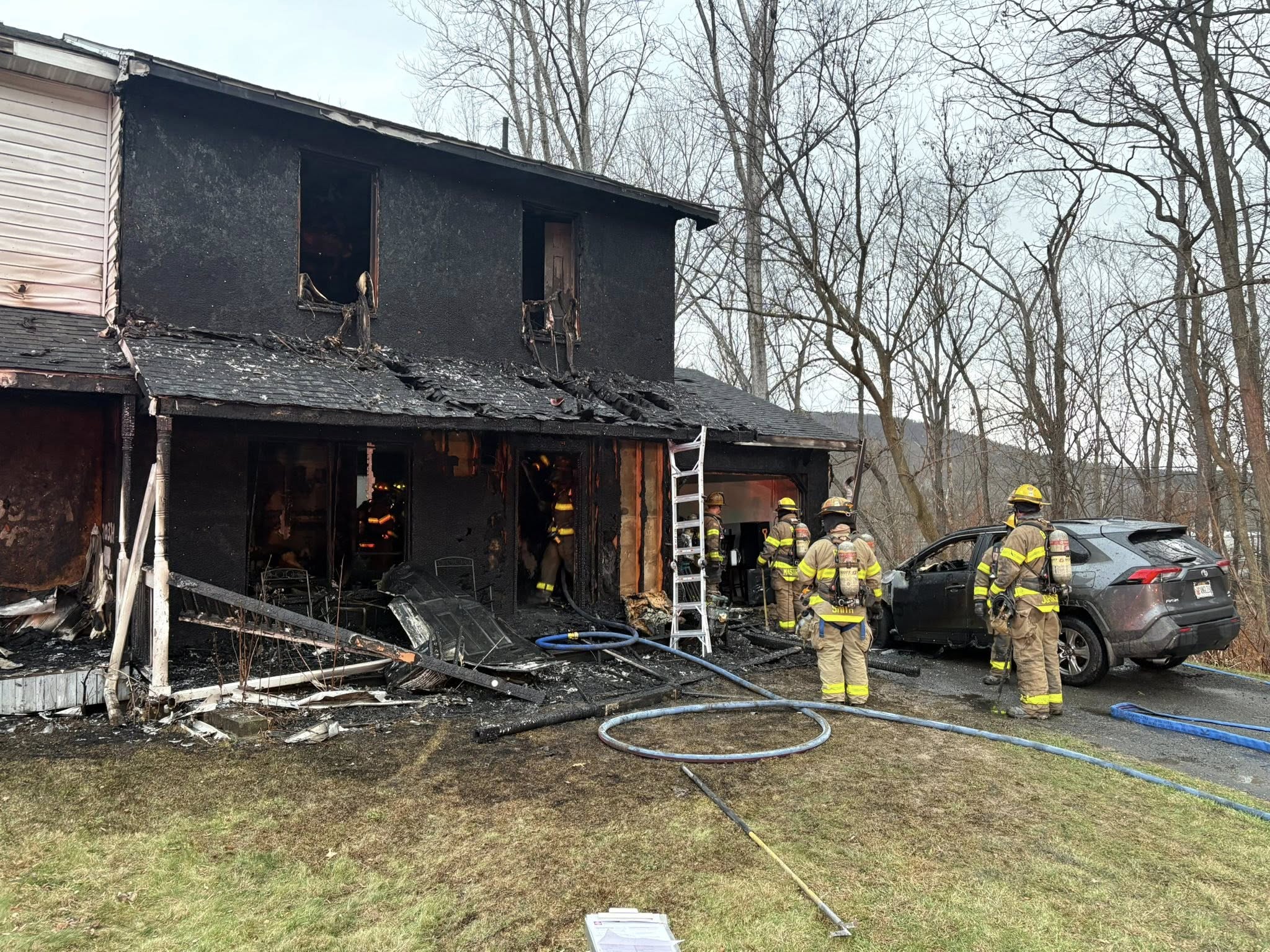 Home destroyed after early morning fire in Binghamton