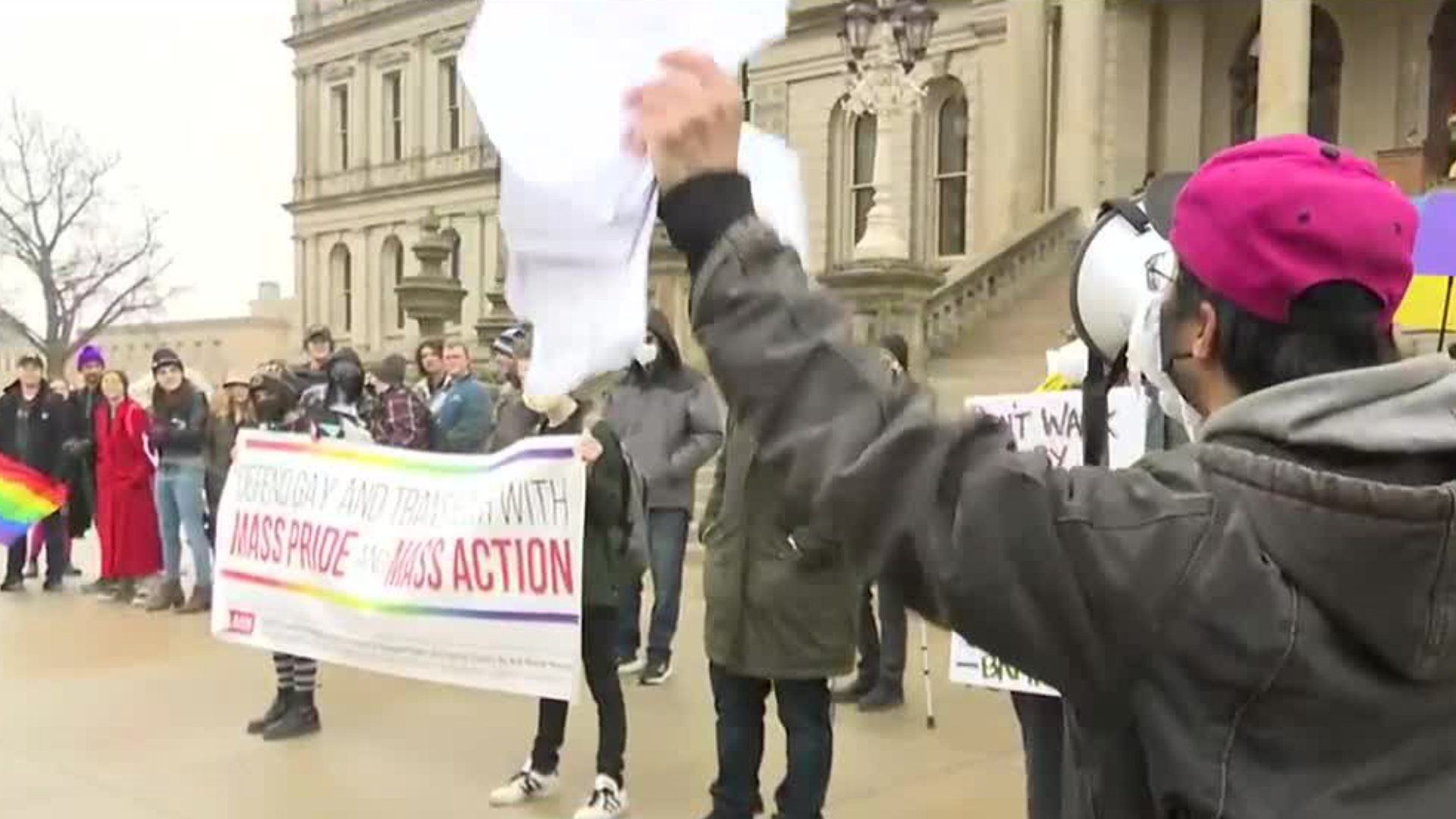 Trans community rallies at Michigan Capitol