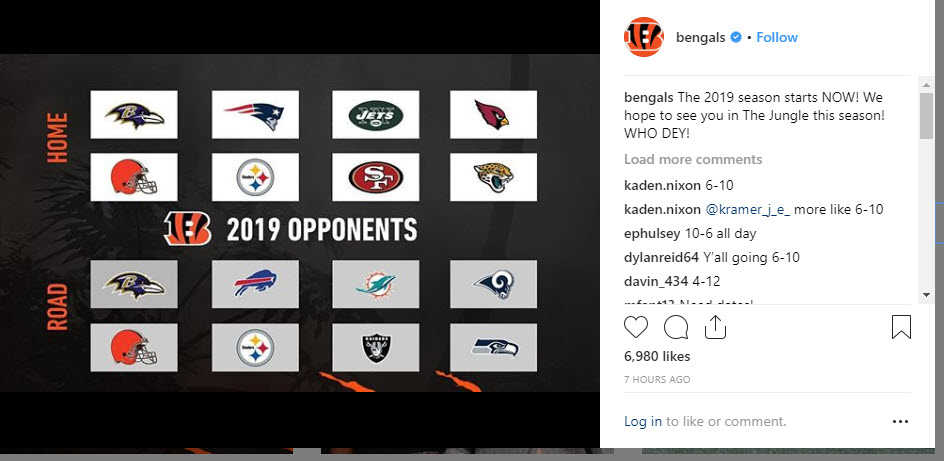 Cincinnati Bengals - A #NewDEY and a new schedule! The 2019