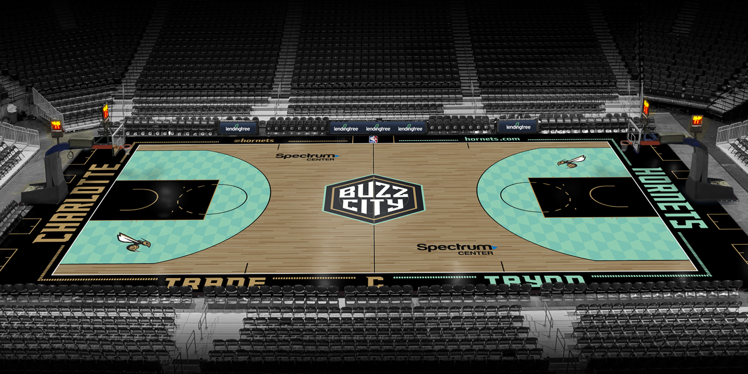 Hornets unveil new court design
