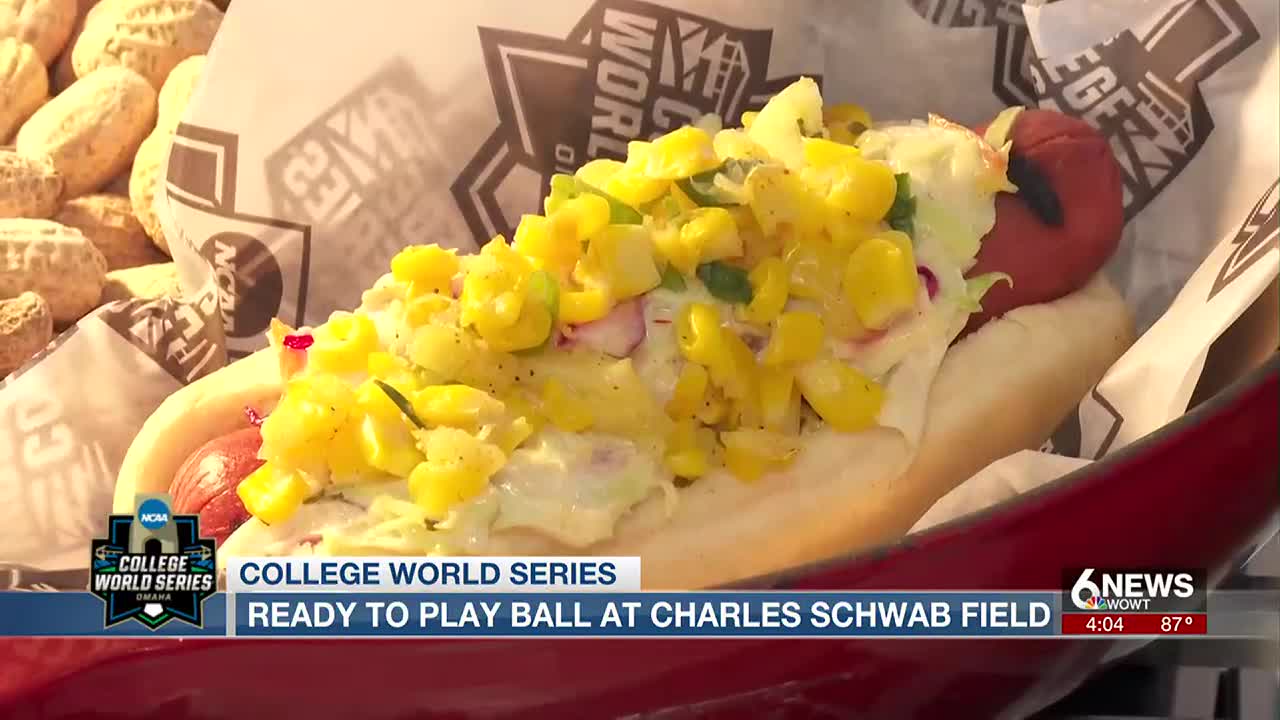 Omaha College World Series menu for Charles Schwab Field