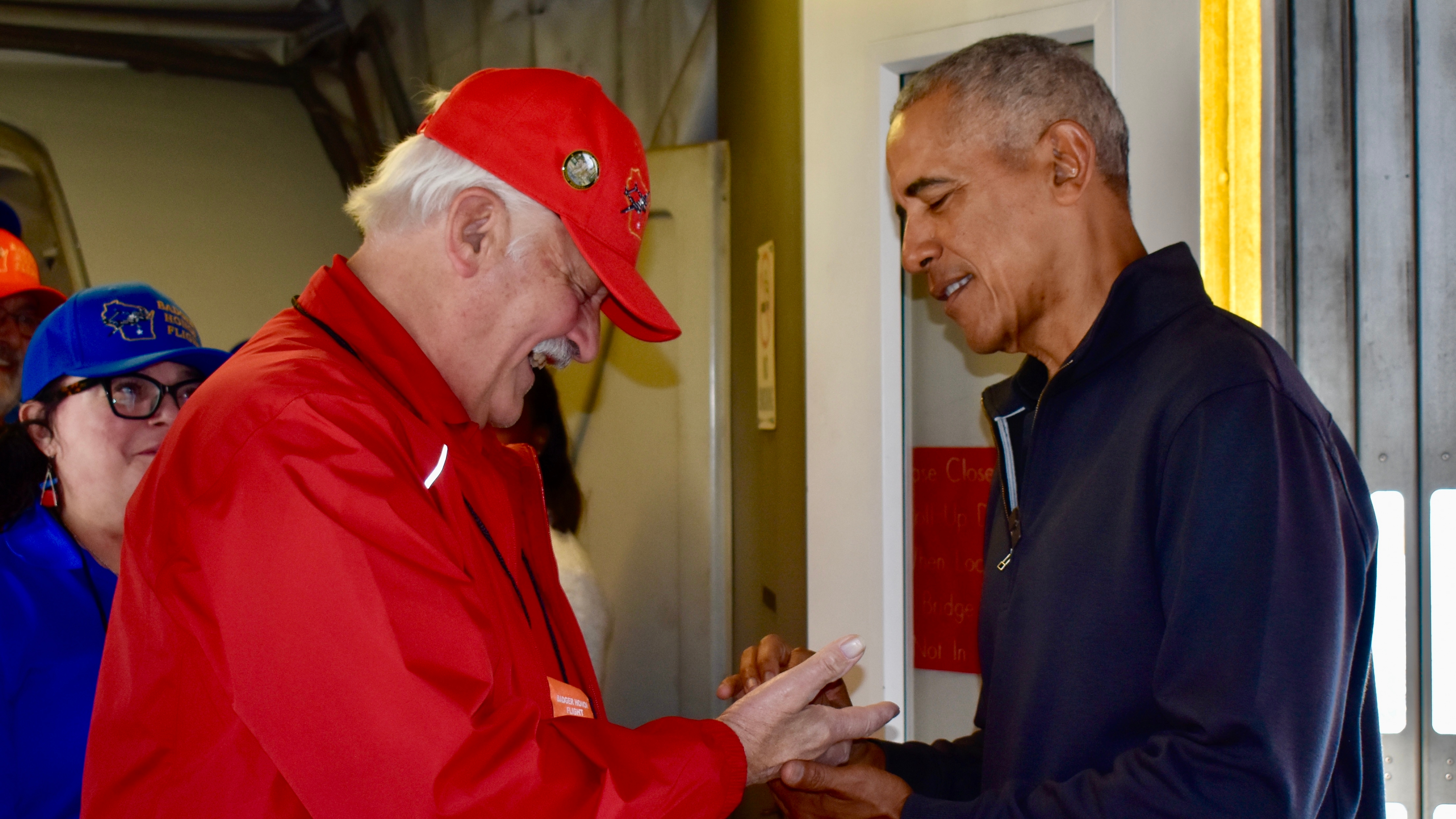 Former President Obama surprises veterans traveling to Washington on honor  flight