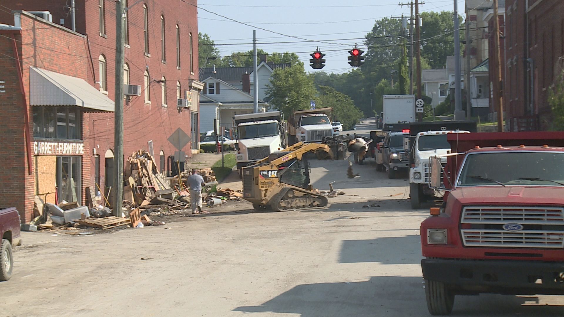 Clean-up continues after devastating flooding in Carlisle, Ky.