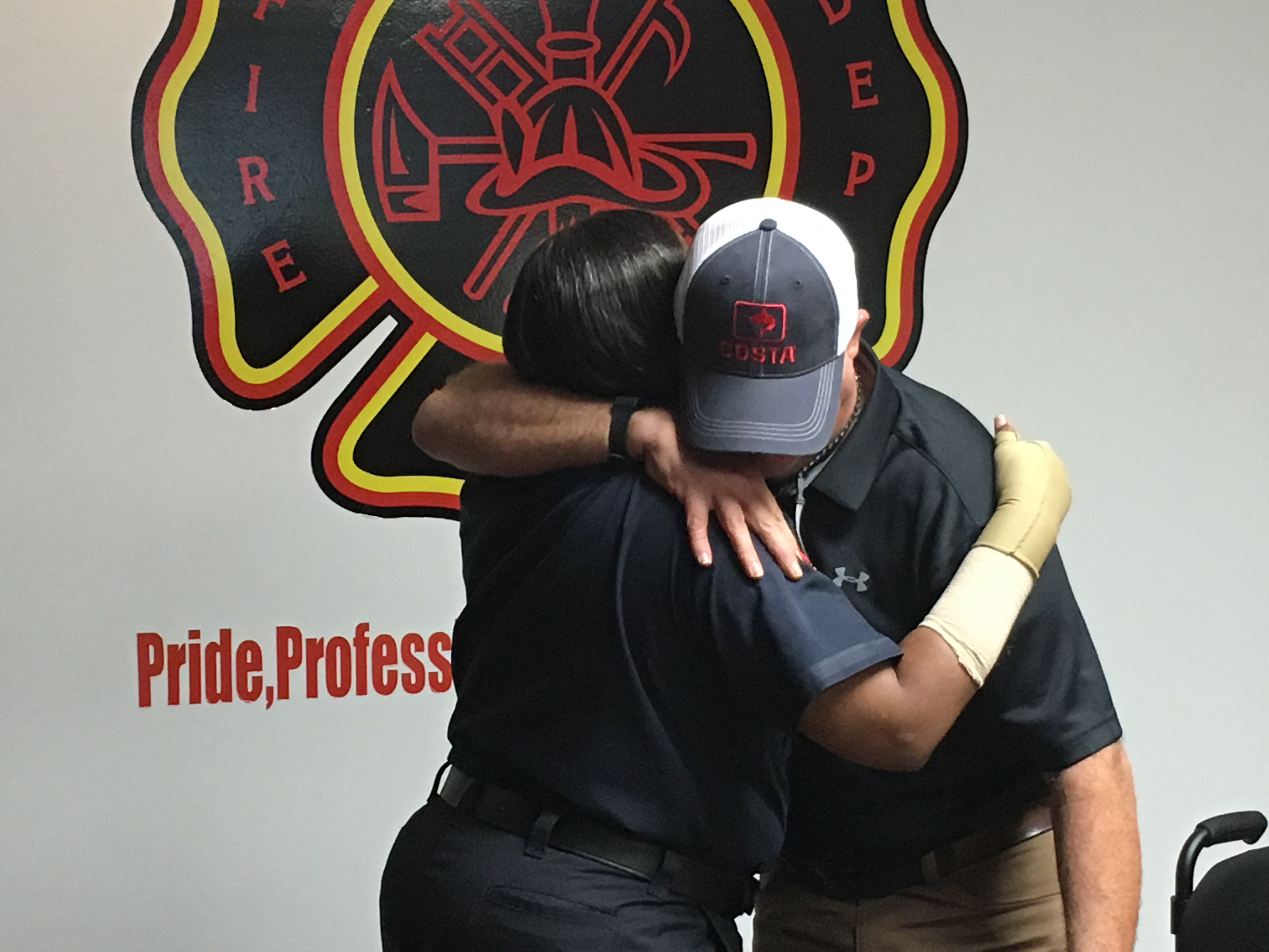 Man reunited with first responders who saved his life