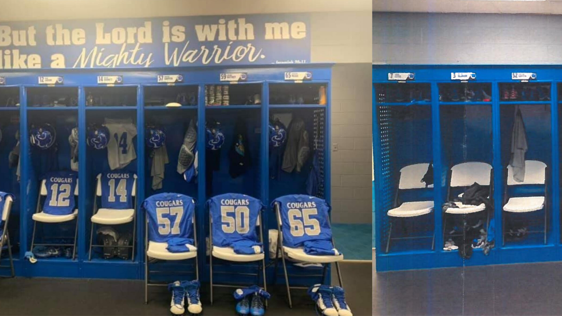 Detroit Lions Locker Room Sign