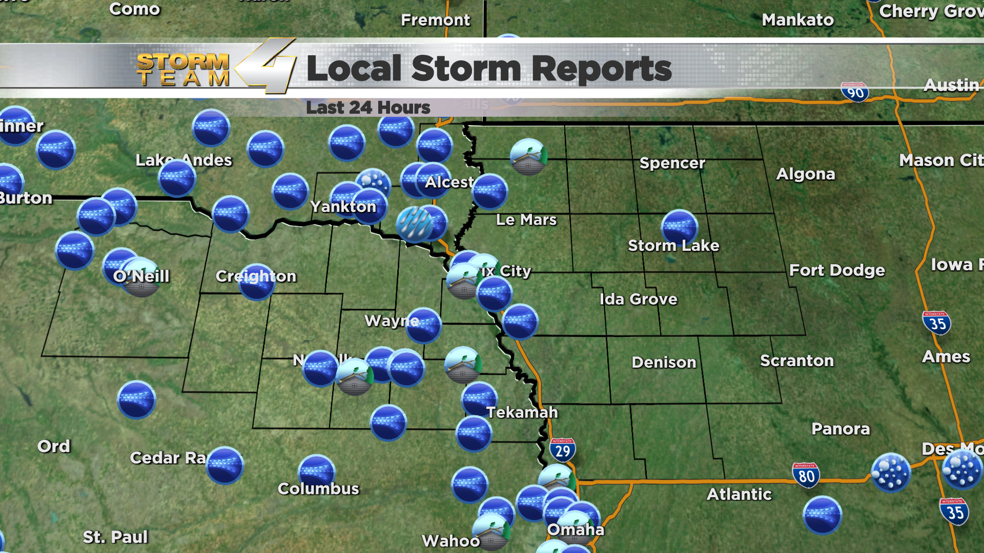 Severe storms rolled through Siouxland this morning