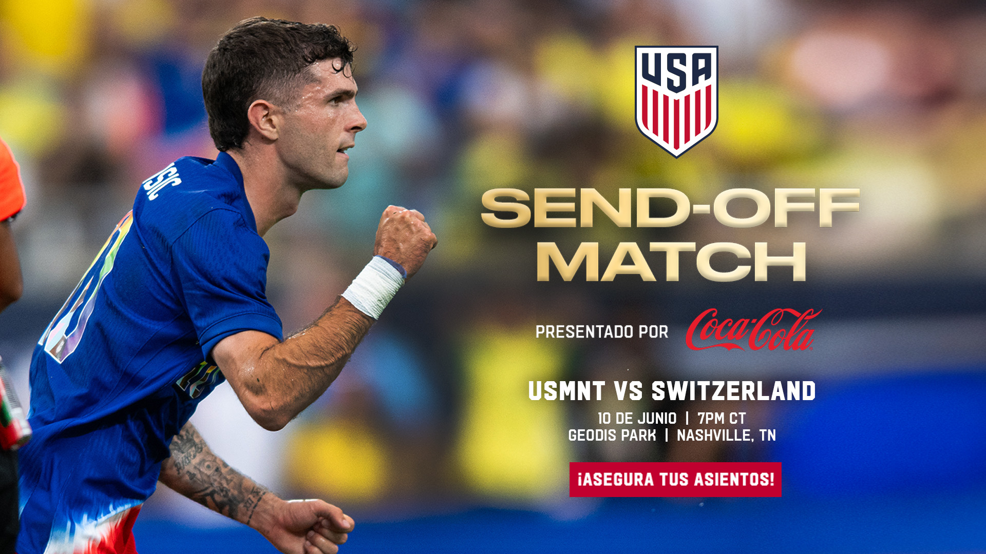 US Men's National Team vs Switzerland GEODIS Park Ticket Giveaway