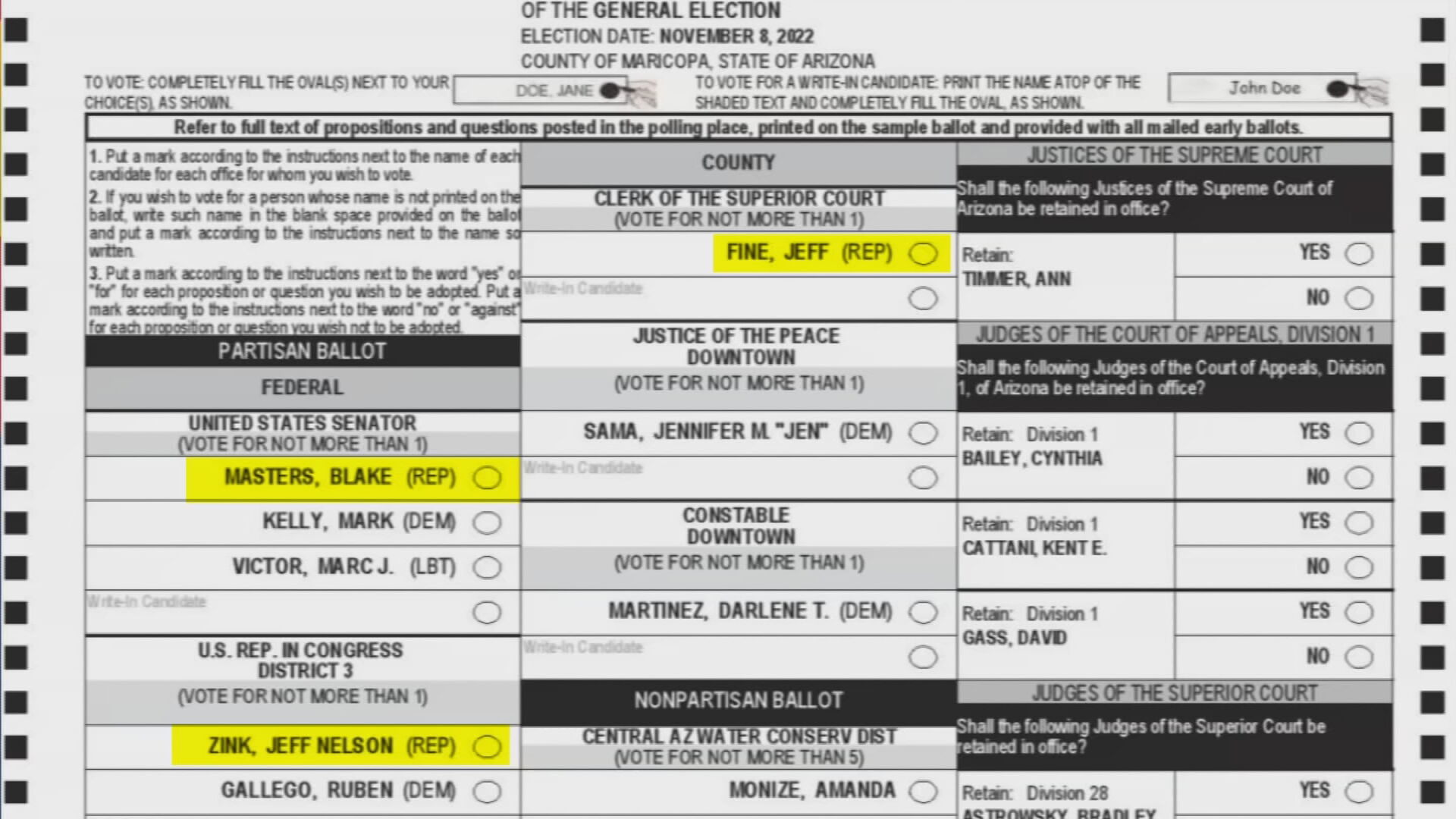 Arizona judge rules common practice of validating ballot