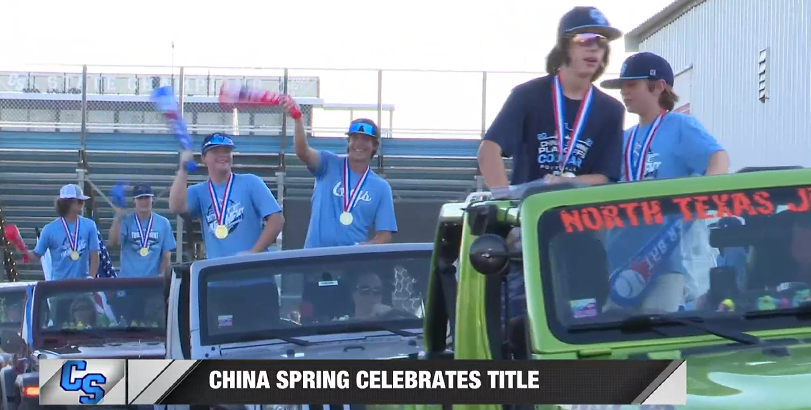 China Spring baseball celebrates state title at championship parade