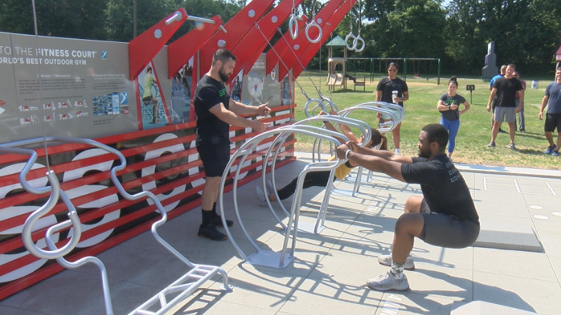 West Allis celebrates outdoor Fitness Court facility with ribbon-cutting  celebration 🏋️‍♀️