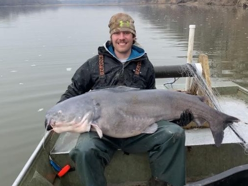 80-pound catfish caught in Kansas River