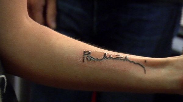 McCartney fan has signature tattooed on her arm