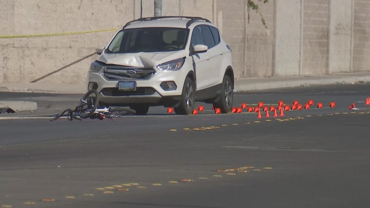 Las Vegas Teens steal car hit and run car and man in bicycle for