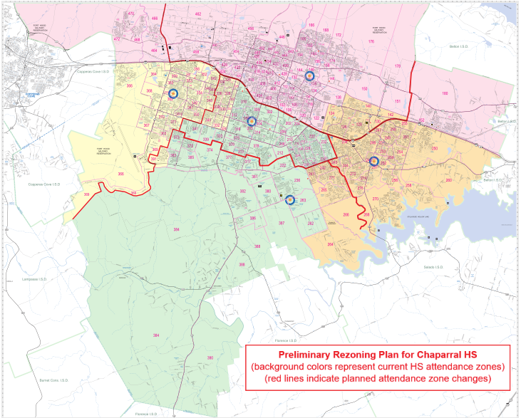 Killeen Isd Approves New Attendance Zones Set To Go Into Effect With New Chaparral High School