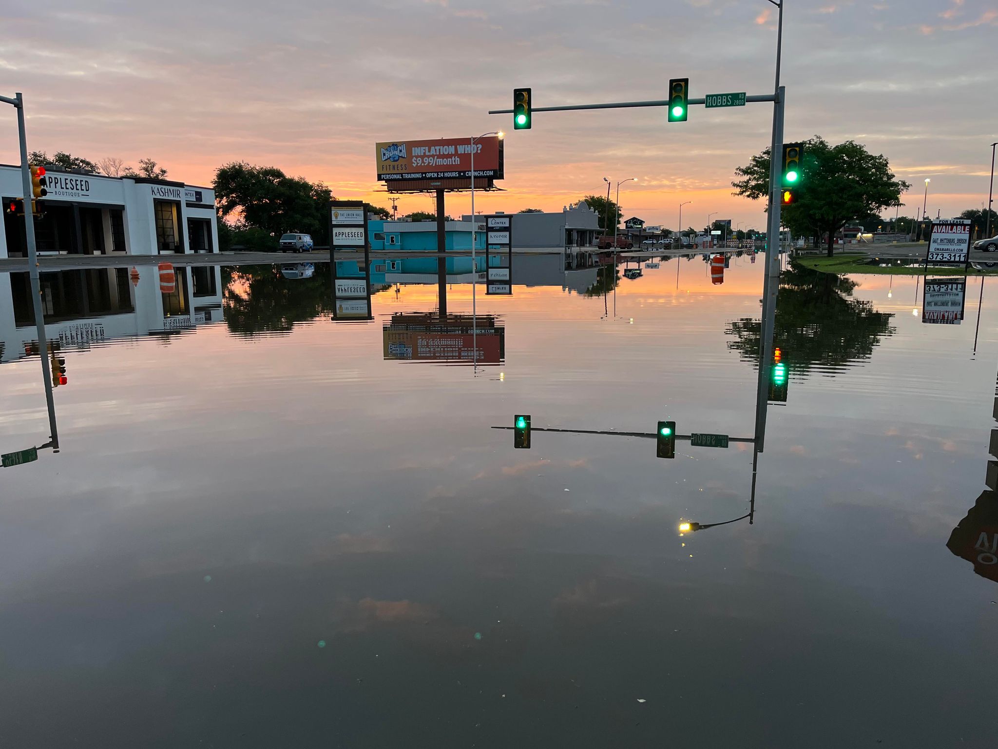 Olsen Blvd closed due to flooding