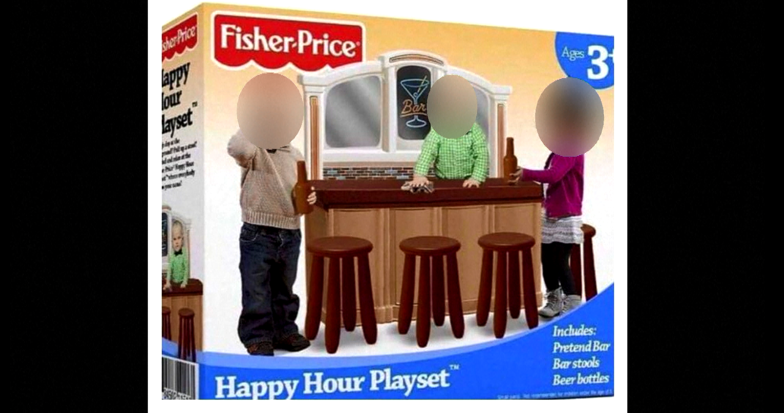 Fisher price happy hot sale hour playset image