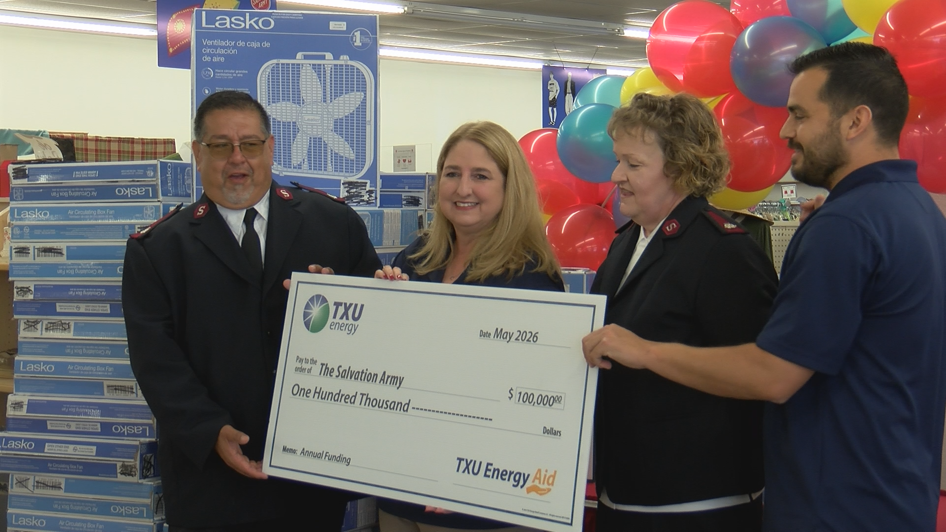 Salvation Army gives away box fans for residents in need