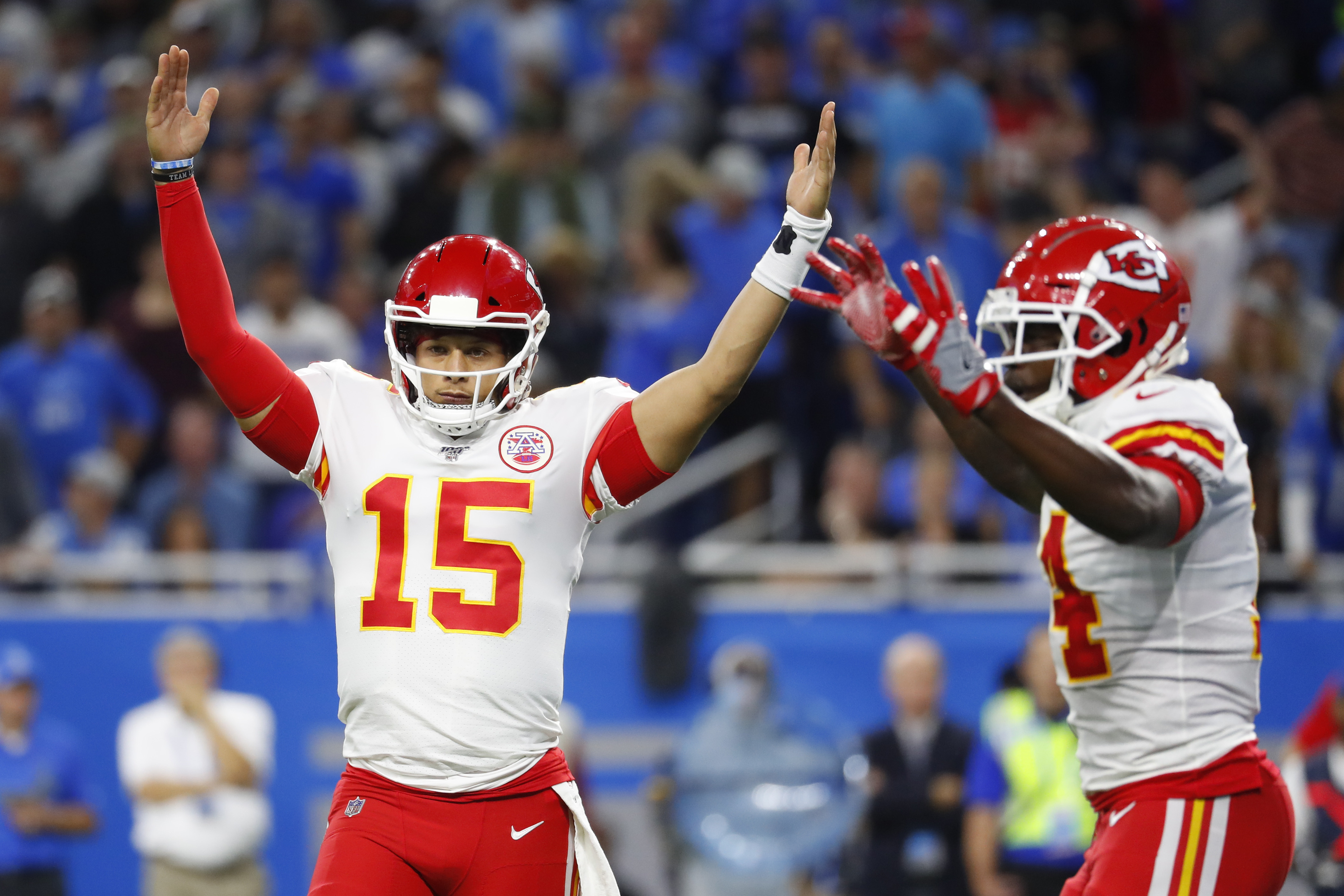 Kansas City Chiefs quarterback Patrick Mahomes unveils his Super Bowl ring  for the first time