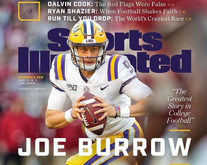 LSU's Joe Burrow to grace the cover of Sports Illustrated